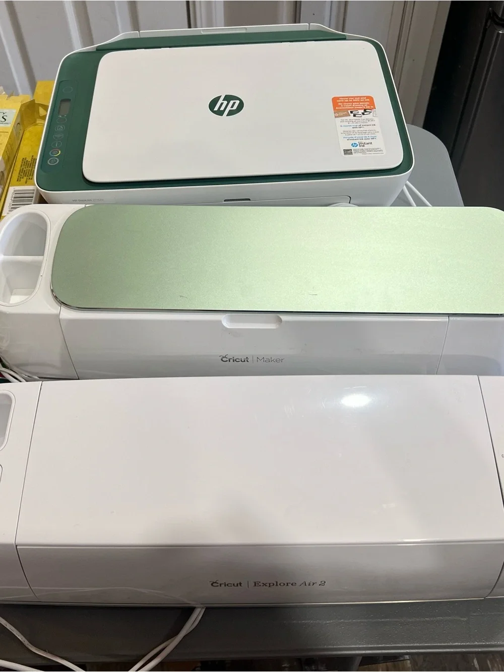 HP Compact All-in-One Printer with Green Trim